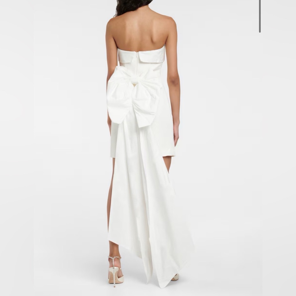 NWT! Rebecca Vallance Size 14 • Bridal Madeline Mini Dress White Bow.